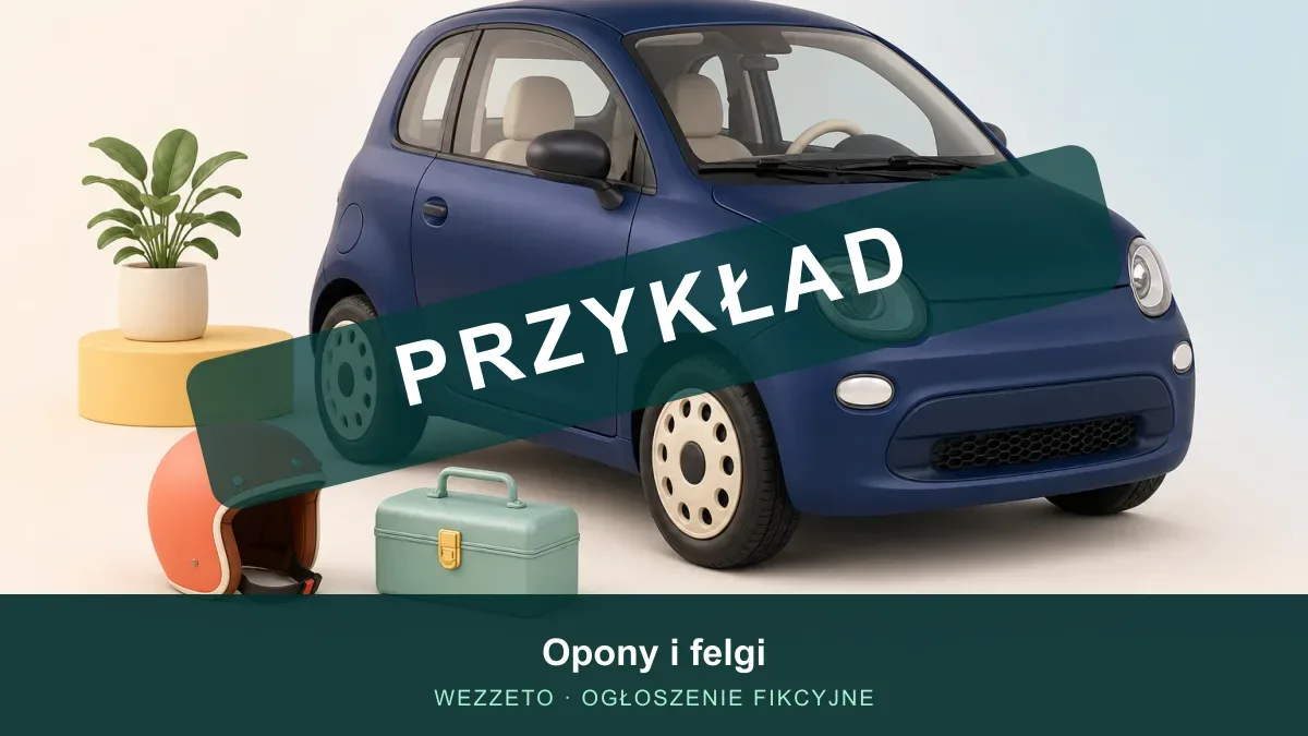 Ogłoszenie przykładowe: Opony i felgi