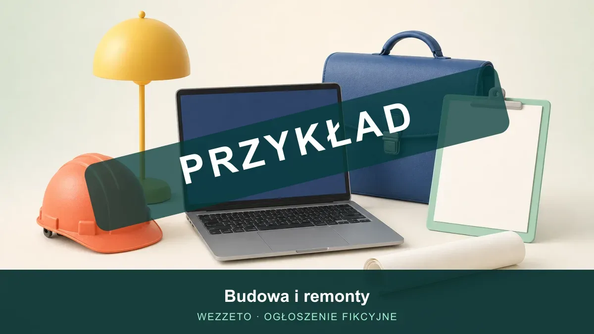 Ogłoszenie przykładowe: Budowa i remonty