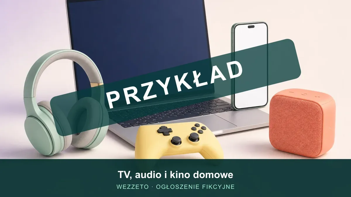 Ogłoszenie przykładowe: TV, audio i kino domowe