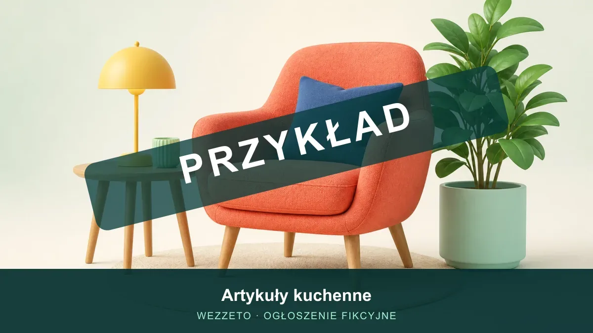 Ogłoszenie przykładowe: Artykuły kuchenne