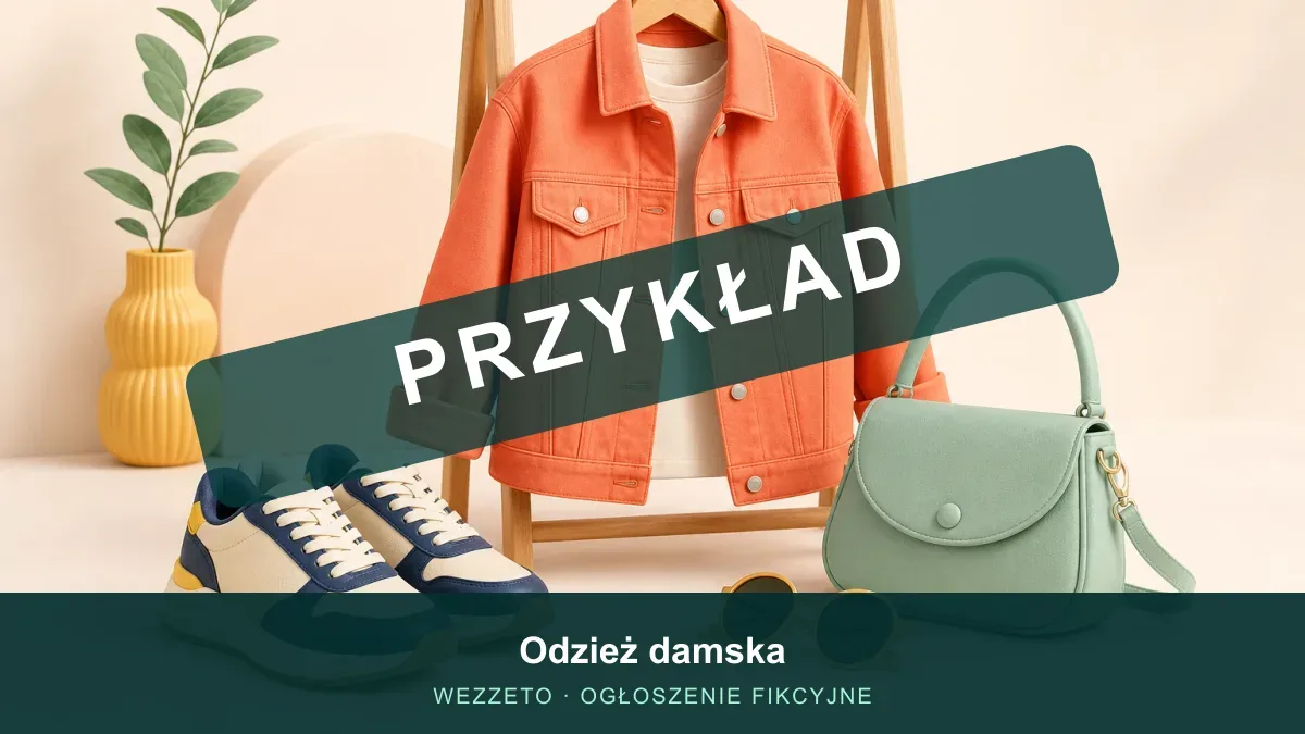 Ogłoszenie przykładowe: Odzież damska