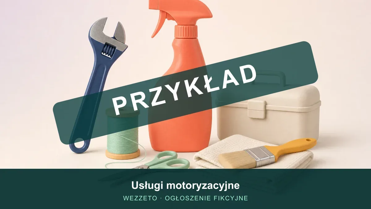 Ogłoszenie przykładowe: Usługi motoryzacyjne