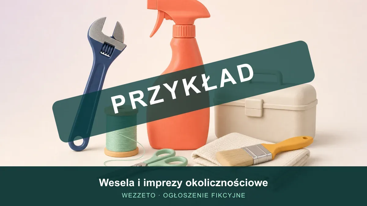 Ogłoszenie przykładowe: Wesela i imprezy okolicznościowe