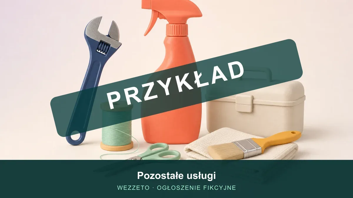 Ogłoszenie przykładowe: Pozostałe usługi
