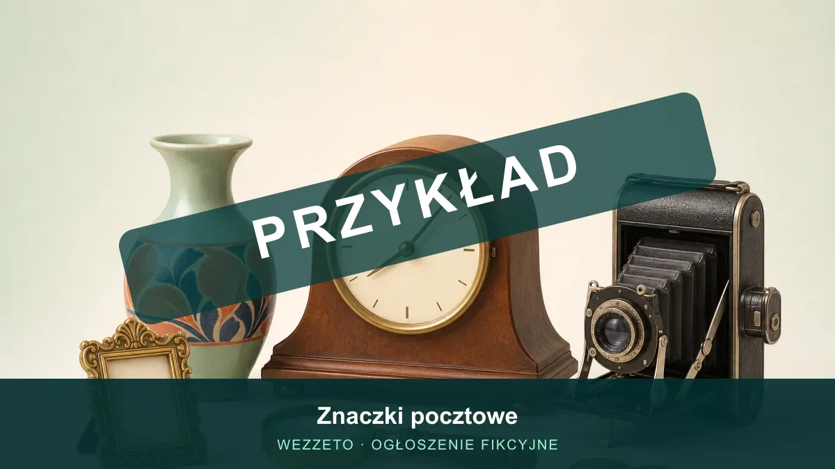 Ogłoszenie przykładowe: Znaczki pocztowe