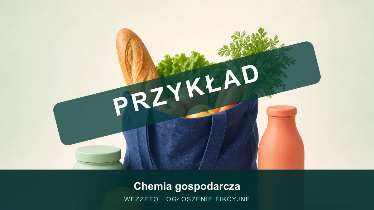 Ogłoszenie przykładowe: Chemia gospodarcza